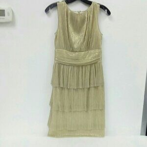 Maggy London Gold Dress size 4